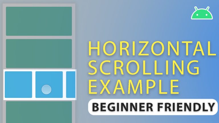 How to Make Horizontal RecyclerView Easily – Android Studio Tutorial