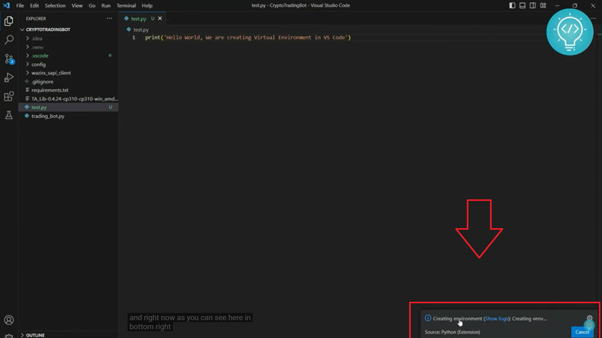 How To Create Virtual Environment For Python In VS Code - The Code City